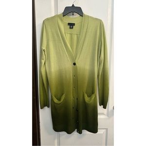 Apostrophe Ombré Green Cardigan